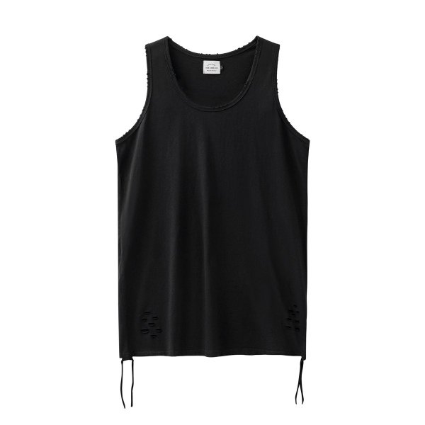 Solid Color Loose Round Neck Vest T-shirt