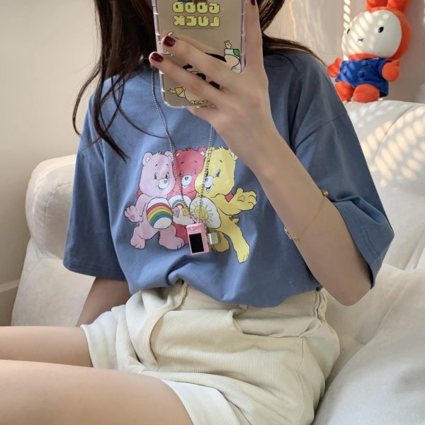 Cartoon Korean Short Sleeve