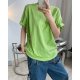 Fruit Green Summer Korean Simple Round Neck Short Sleeve