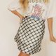 Fashion Women's Wear Plaid Zipper Skirt